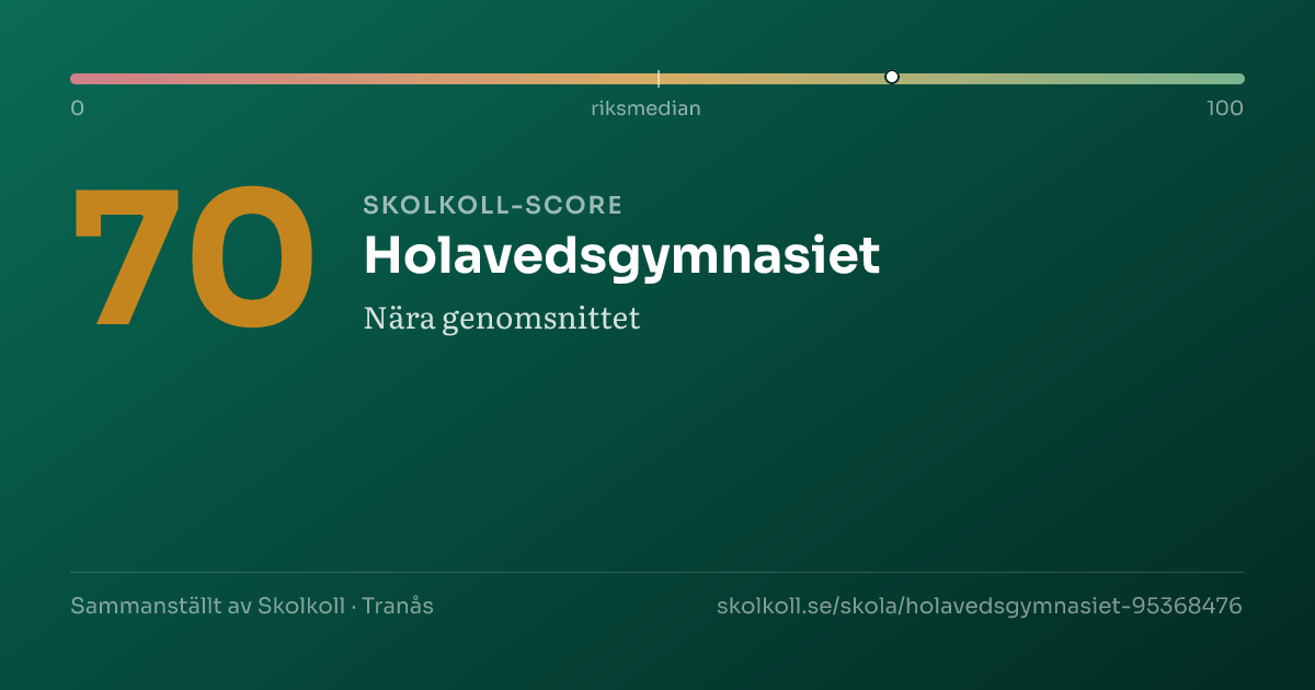 Skolkoll-score för Holavedsgymnasiet